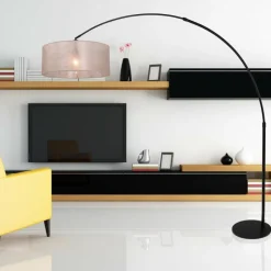 Luminaires Steinhauer Lampadaires Et Lampes Sur Pied|Lampadaire Steinhauer Lilac Noir, 1 lumière