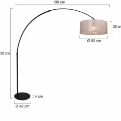 Luminaires Steinhauer Lampadaires Et Lampes Sur Pied|Lampadaire Steinhauer Lilac Noir, 1 lumière