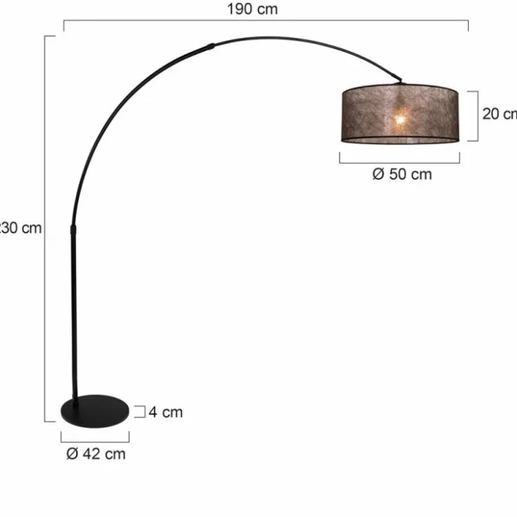 Luminaires Steinhauer Lampadaires Et Lampes Sur Pied|Lampadaire Steinhauer Lilac Noir, 1 lumière