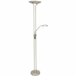 Luminaires Steinhauer Éclairage Led|Lampadaire Steinhauer Mexlite LED Acier inoxydable, 1 lumière