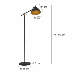Luminaires Steinhauer Lampadaires Et Lampes Sur Pied|Lampadaire Steinhauer Mexlite Noir, 1 lumière