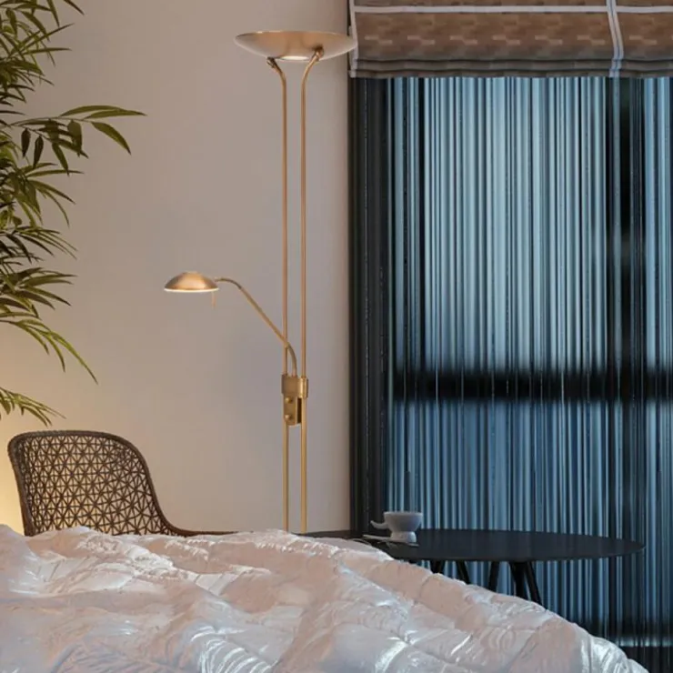 Luminaires Steinhauer Éclairage Led|Lampadaire Steinhauer Mexlite LED Bronze, 2 lumières