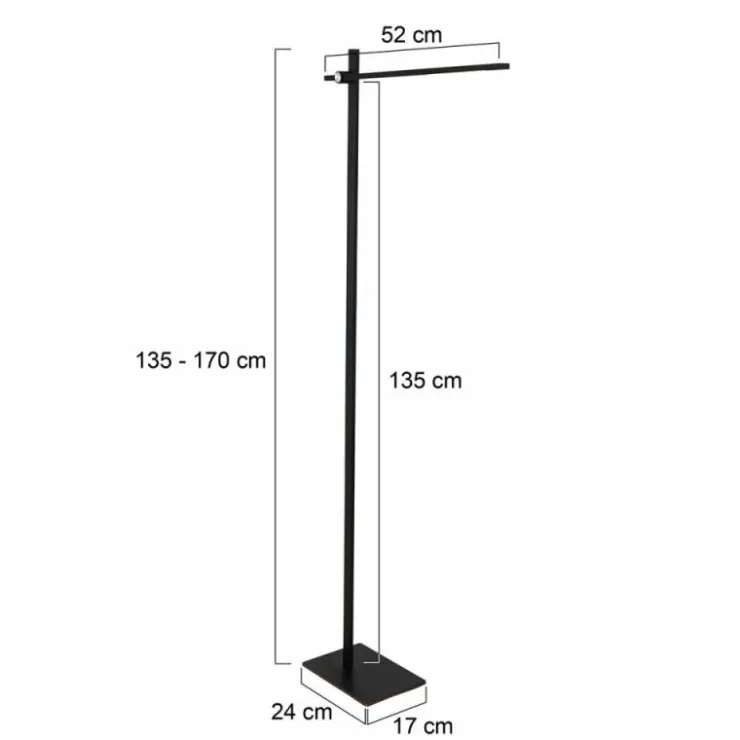 Luminaires Steinhauer Éclairage Led|Lampadaire Steinhauer Stekk LED Noir, Blanc, 1 lumière