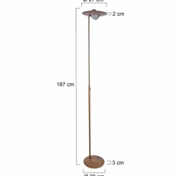 Luminaires Steinhauer Lampadaires Et Lampes Sur Pied|Lampadaire Steinhauer Zenith LED Bronze, 1 lumière