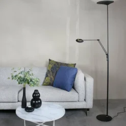 Luminaires Steinhauer Lampadaires Et Lampes Sur Pied|Lampadaire Steinhauer Zodiac LED Noir, 2 lumières