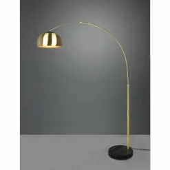 Luminaires Trio Lampadaires Et Lampes Sur Pied|Lampadaire Trio Argentina Aspect marbre, Laiton, Noir, 1 lumière