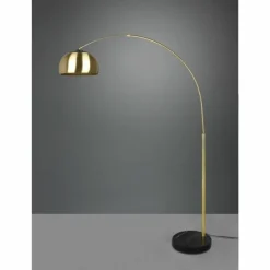 Luminaires Trio Lampadaires Et Lampes Sur Pied|Lampadaire Trio Argentina Aspect marbre, Laiton, Noir, 1 lumière
