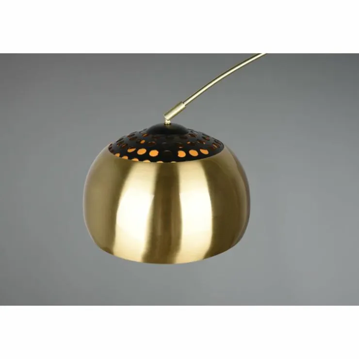 Luminaires Trio Lampadaires Et Lampes Sur Pied|Lampadaire Trio Argentina Aspect marbre, Laiton, Noir, 1 lumière