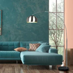 Luminaires Trio Lampadaires Et Lampes Sur Pied|Lampadaire Trio ARGENTINA Nickel mat, 1 lumière