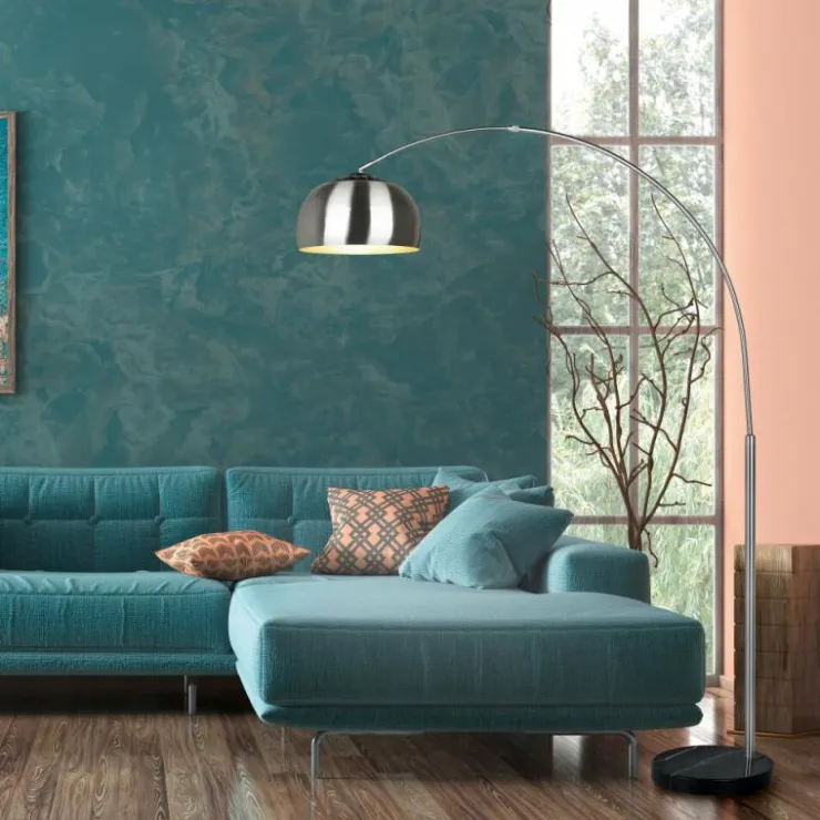 Luminaires Trio Lampadaires Et Lampes Sur Pied|Lampadaire Trio ARGENTINA Nickel mat, 1 lumière