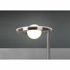 Luminaires Trio Éclairage Led|Lampadaire Trio Barrie LED Nickel mat, 2 lumières