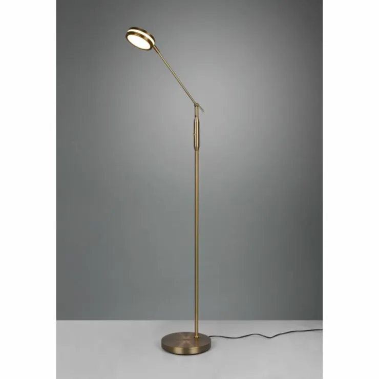 Luminaires Trio Lampadaires Et Lampes Sur Pied|Lampadaire Trio Franklin LED Vieux laiton, 1 lumière