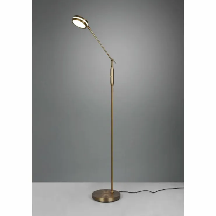 Luminaires Trio Lampadaires Et Lampes Sur Pied|Lampadaire Trio Franklin LED Vieux laiton, 1 lumière