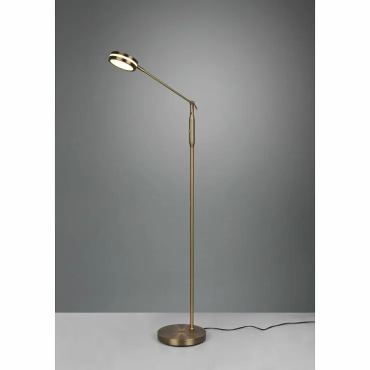 Luminaires Trio Lampadaires Et Lampes Sur Pied|Lampadaire Trio Franklin LED Vieux laiton, 1 lumière