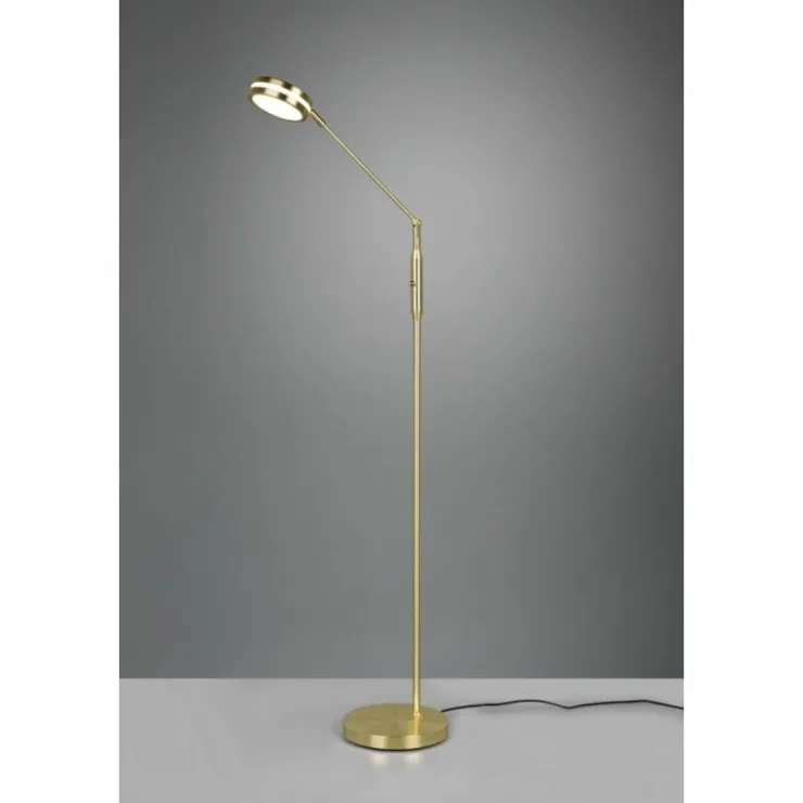 Luminaires Trio Lampadaires Et Lampes Sur Pied|Lampadaire Trio Franklin LED Laiton, 1 lumière