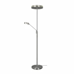Luminaires Trio Éclairage Led|Lampadaire Trio Franklin LED Nickel mat, 2 lumières