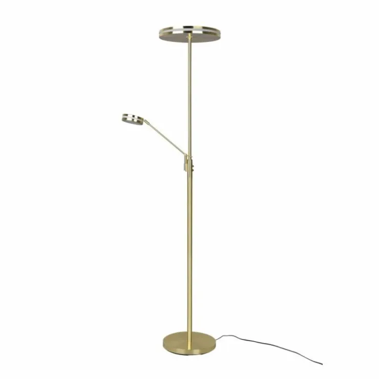 Luminaires Trio Lampadaires Et Lampes Sur Pied|Lampadaire Trio Franklin LED Laiton, 2 lumières