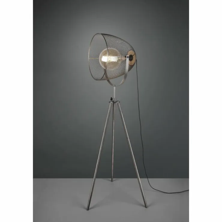 Luminaires Trio Lampadaires Et Lampes Sur Pied|Lampadaire Trio Ivar Brun foncé, Nickel mat, 1 lumière