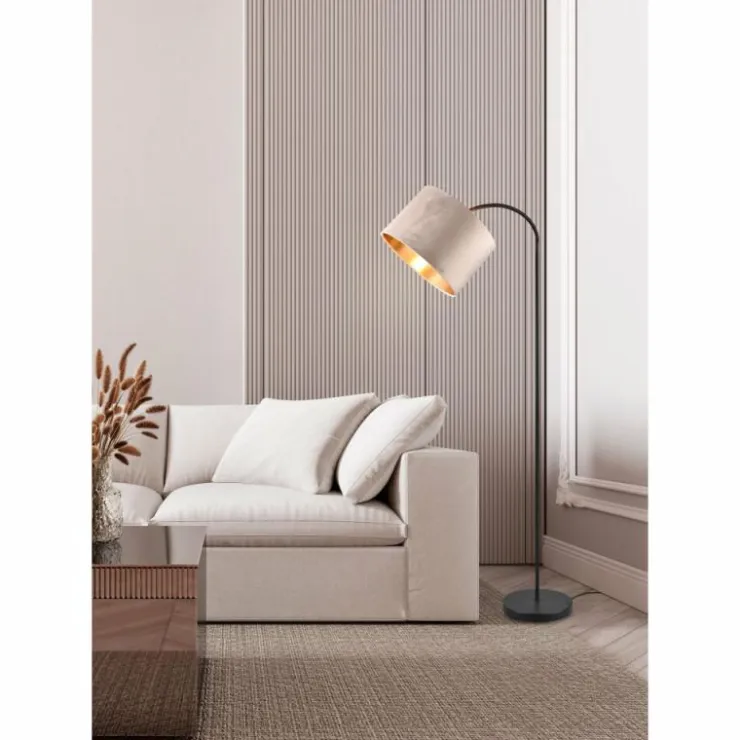 Luminaires Trio Lampadaires Et Lampes Sur Pied|Lampadaire Trio JULIETA Noir, 1 lumière