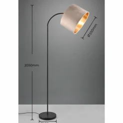 Luminaires Trio Lampadaires Et Lampes Sur Pied|Lampadaire Trio JULIETA Noir, 1 lumière