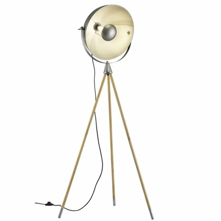 Luminaires Trio Lampadaires Et Lampes Sur Pied|Lampadaire Trio Leuchten DELHI Nickel mat, 1 lumière