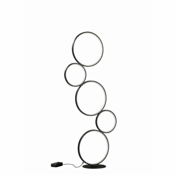 Luminaires Trio Lampadaires Et Lampes Sur Pied|Lampadaire Trio Leuchten RONDO LED Noir, 1 lumière