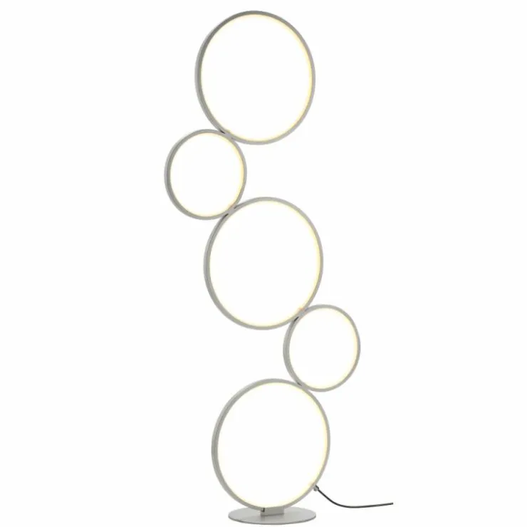 Luminaires Trio Éclairage Led|Lampadaire Trio Rondo LED Argenté, 1 lumière