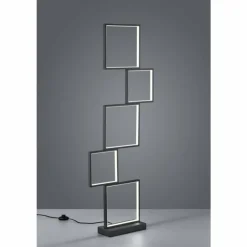 Luminaires Trio Lampadaires Et Lampes Sur Pied|Lampadaire Trio Sorrento LED Noir, 1 lumière