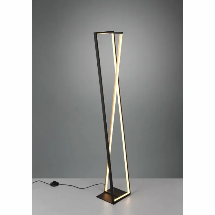 Luminaires Trio Éclairage Led|Lampadaire Trio-Leuchten Edge LED Noir, 1 lumière