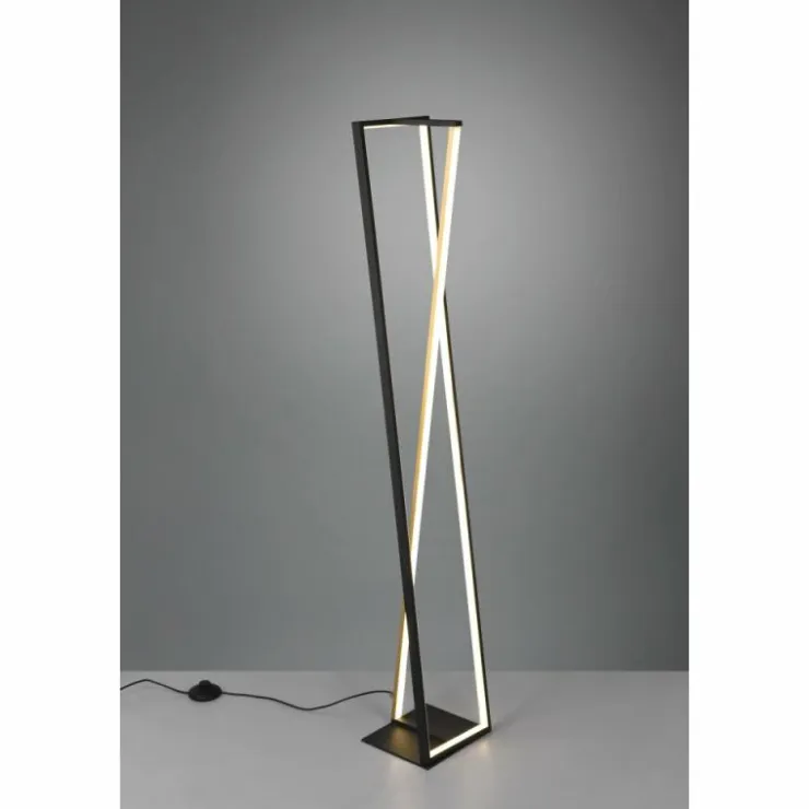 Luminaires Trio Éclairage Led|Lampadaire Trio-Leuchten Edge LED Noir, 1 lumière