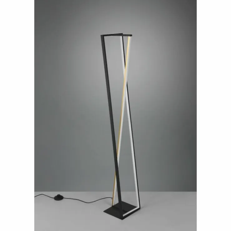 Luminaires Trio Éclairage Led|Lampadaire Trio-Leuchten Edge LED Noir, 1 lumière