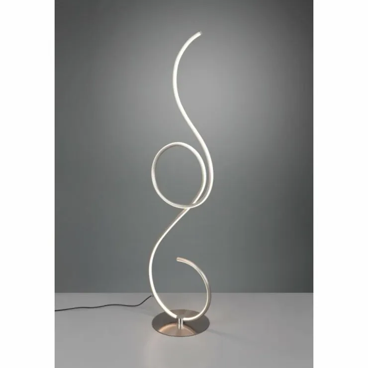Luminaires Trio Éclairage Led|Lampadaire Trio-Leuchten Jive LED Nickel mat, 1 lumière