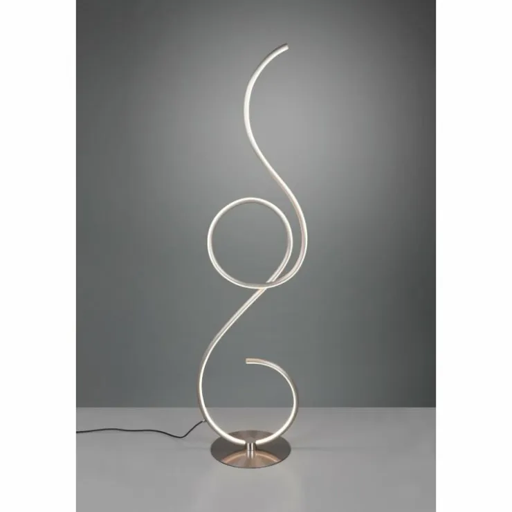 Luminaires Trio Éclairage Led|Lampadaire Trio-Leuchten Jive LED Nickel mat, 1 lumière