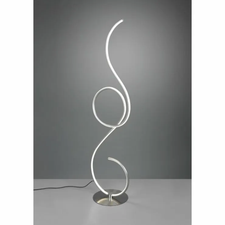 Luminaires Trio Éclairage Led|Lampadaire Trio-Leuchten Jive LED Nickel mat, 1 lumière
