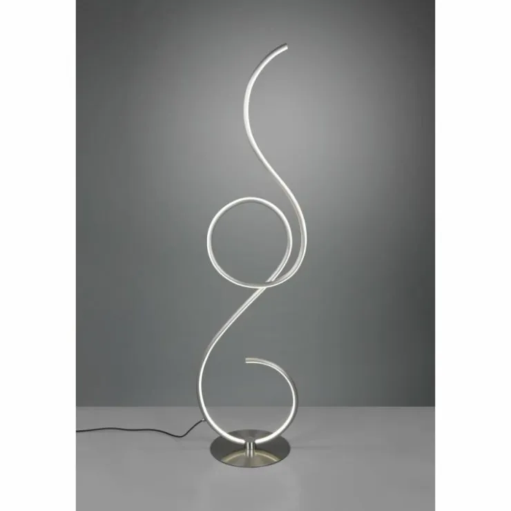 Luminaires Trio Éclairage Led|Lampadaire Trio-Leuchten Jive LED Nickel mat, 1 lumière