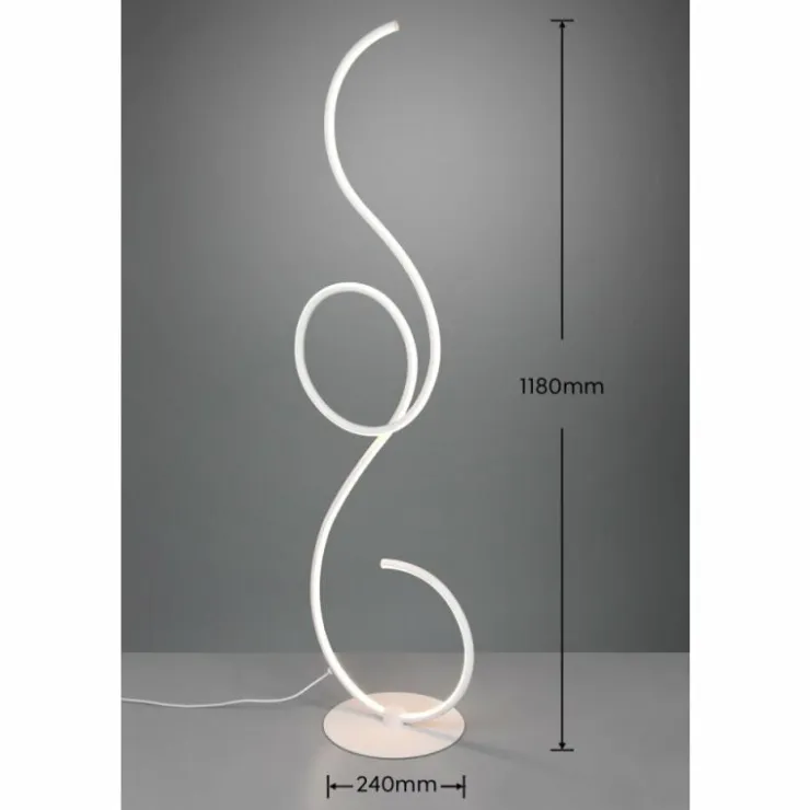 Luminaires Trio Éclairage Led|Lampadaire Trio-Leuchten Jive LED Blanc, 1 lumière