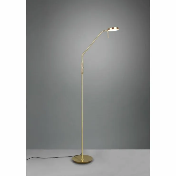 Luminaires Trio Éclairage Led|Lampadaire Trio-Leuchten Monza LED Laiton, 1 lumière