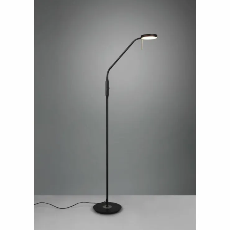 Luminaires Trio Éclairage Led|Lampadaire Trio-Leuchten Monza LED Noir, 1 lumière