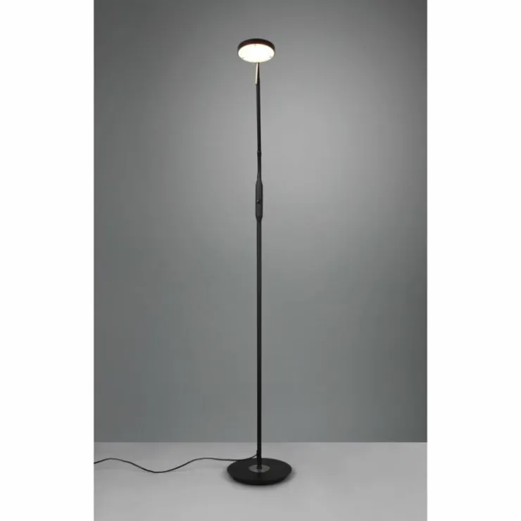 Luminaires Trio Éclairage Led|Lampadaire Trio-Leuchten Monza LED Noir, 1 lumière