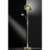 Luminaires Trio Éclairage Led|Lampadaire Trio-Leuchten Quebec LED Laiton, 2 lumières