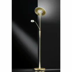 Luminaires Trio Éclairage Led|Lampadaire Trio-Leuchten Quebec LED Laiton, 2 lumières