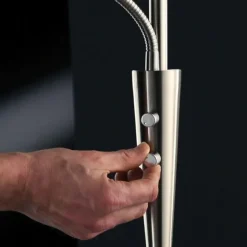 Luminaires Trio Éclairage Led|Lampadaire Trio-Leuchten Quebec LED Laiton, 2 lumières