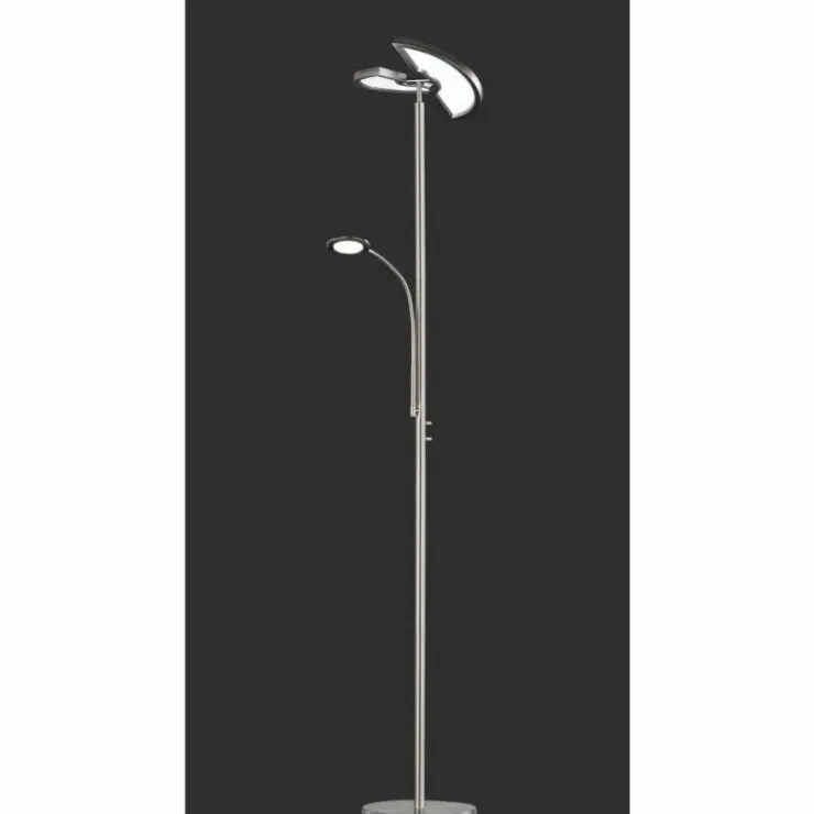 Luminaires Trio Éclairage Led|Lampadaire Trio-Leuchten Split LED Nickel mat, 1 lumière