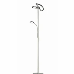 Luminaires Trio Éclairage Led|Lampadaire Trio-Leuchten Split LED Nickel mat, 1 lumière