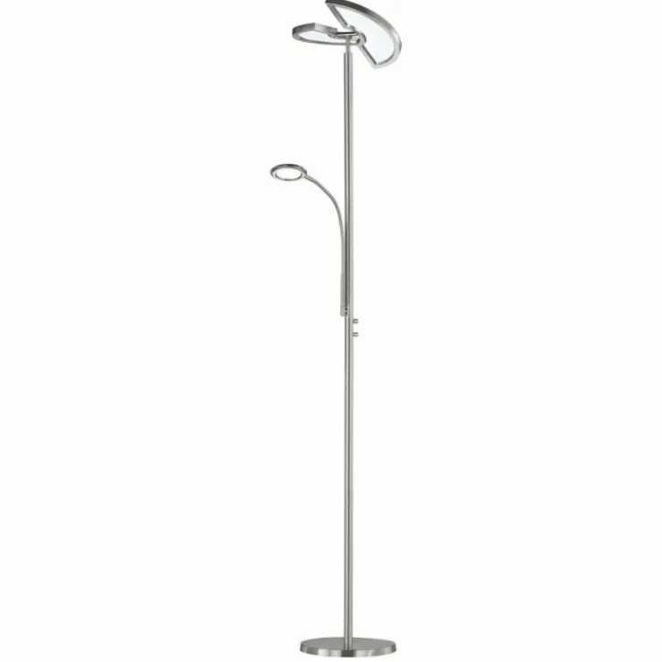 Luminaires Trio Éclairage Led|Lampadaire Trio-Leuchten Split LED Nickel mat, 1 lumière