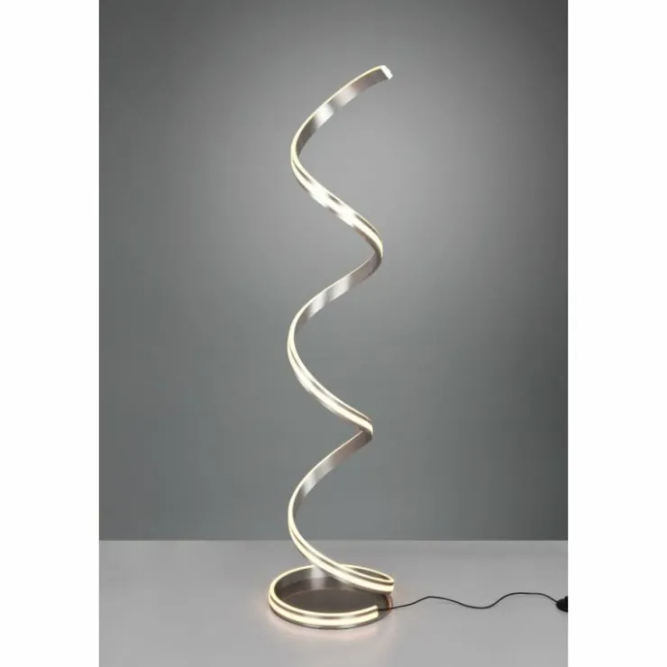 Luminaires Trio Lampadaires Et Lampes Sur Pied|Lampadaire Trio-Leuchten Yara LED Nickel mat, 1 lumière