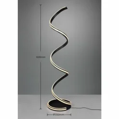 Luminaires Trio Éclairage Led|Lampadaire Trio-Leuchten Yara LED Noir, 1 lumière