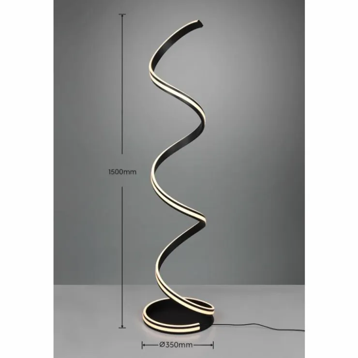 Luminaires Trio Éclairage Led|Lampadaire Trio-Leuchten Yara LED Noir, 1 lumière