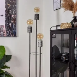 hofstein Lampadaires Et Lampes Sur Pied|Lampadaire Tyldom Argent Oxydé, 3 lumières