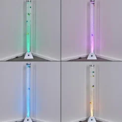 hofstein Éclairage Led|Lampadaire Wanas LED Titane, 1 lumière, Changeur de couleurs